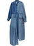 Light blue denim asymmetrical mini dress - Wapas