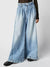 Light blue washed wide leg pants - Wapas