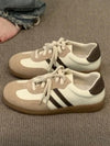Light gray, black and white low sneakers shoes - Wapas