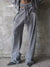 Light gray double elastic waist joggers - Wapas