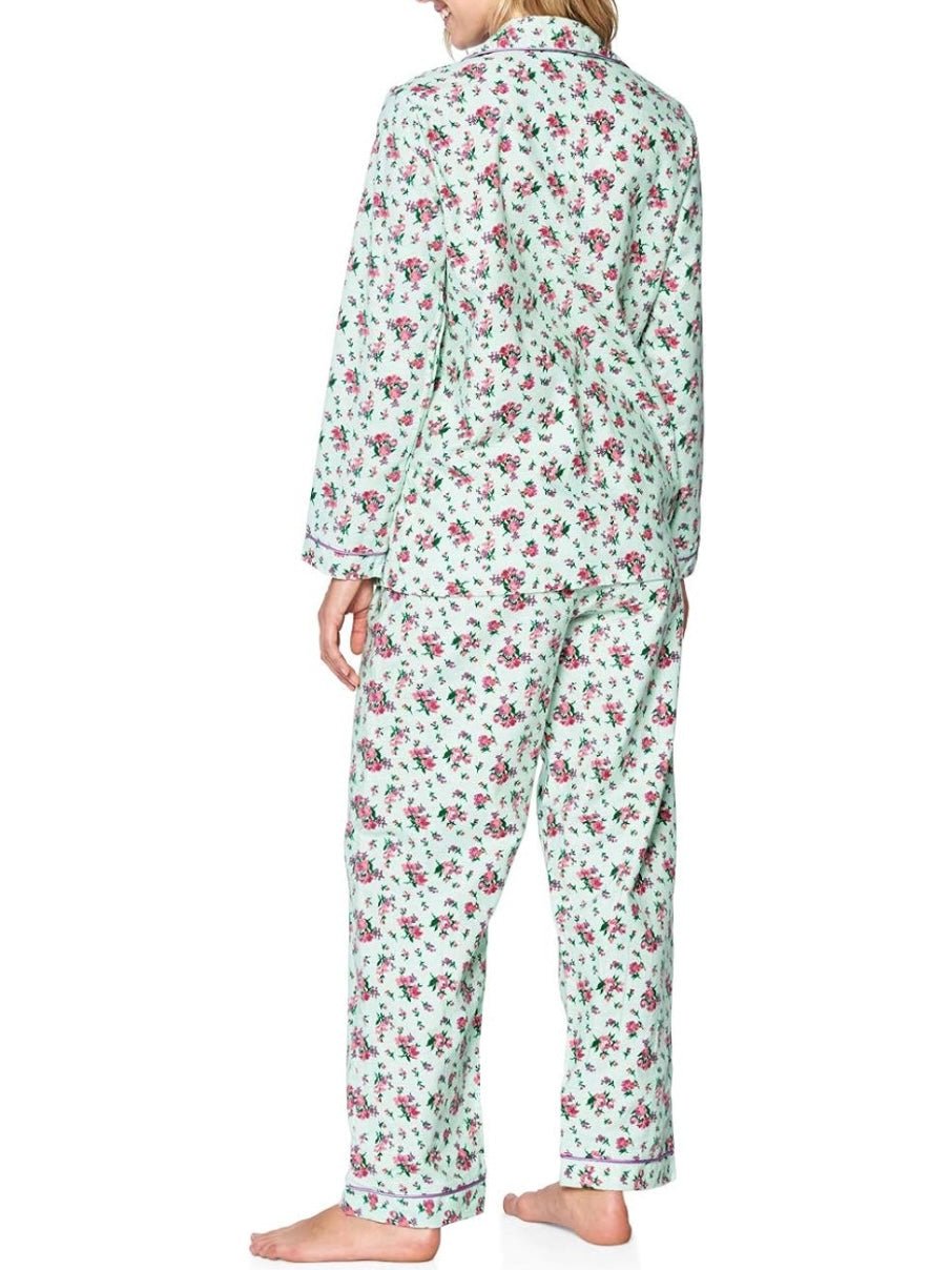 Light green and pink floral pijama set - Wapas