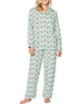 Light green and pink floral pijama set - Wapas