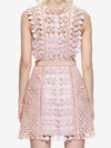 Light pink lace short dress - Wapas