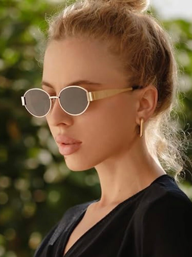 Metal frame oval sunglasses - Wapas