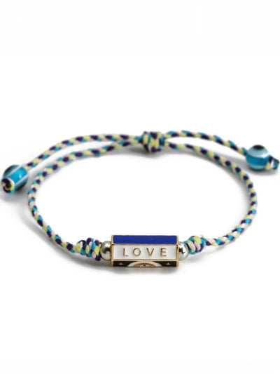 Multicolored lucky love eye bracelet - Wapas