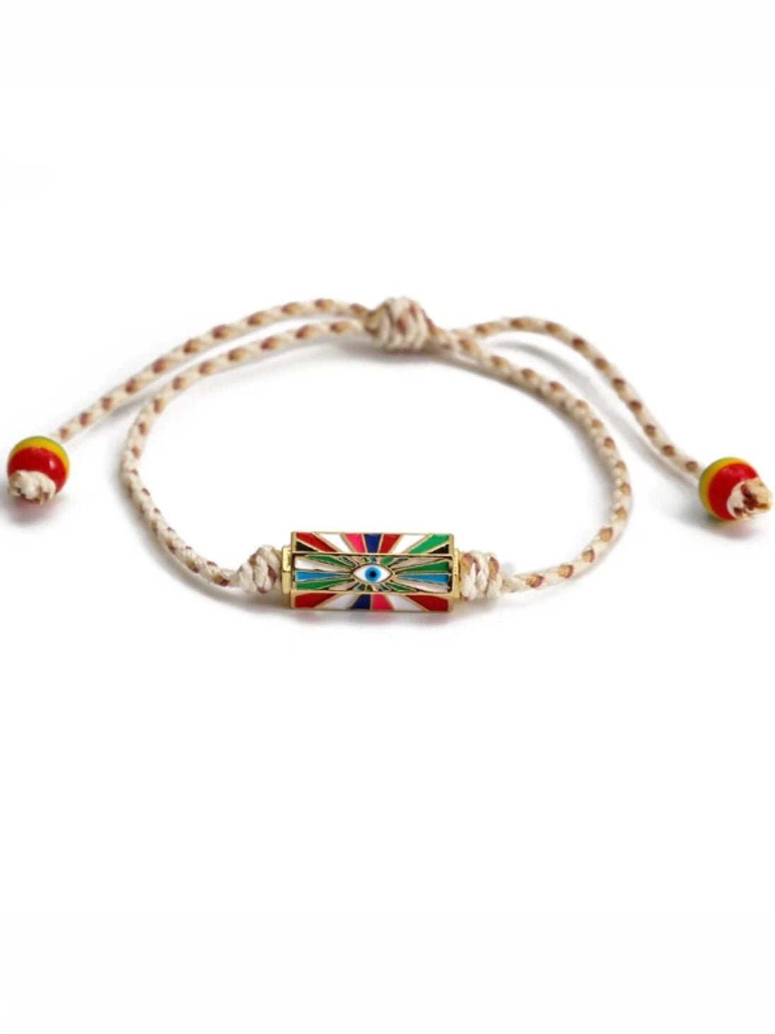 Multicolored lucky love eye bracelet - Wapas