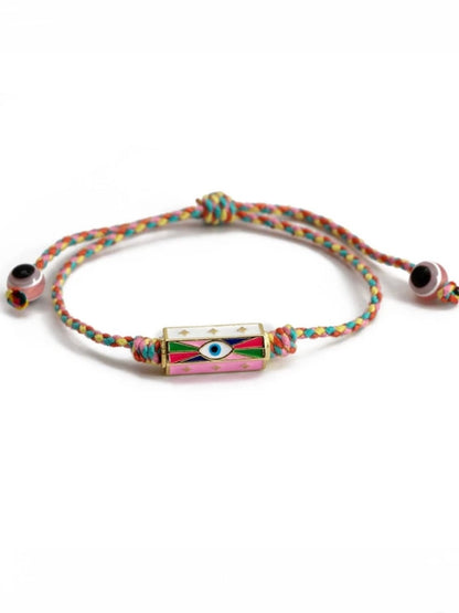 Multicolored lucky love eye bracelet - Wapas