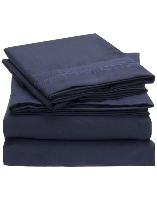 Navy blue sheets set - Wapas