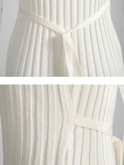 Off white pleated long dress - Wapas