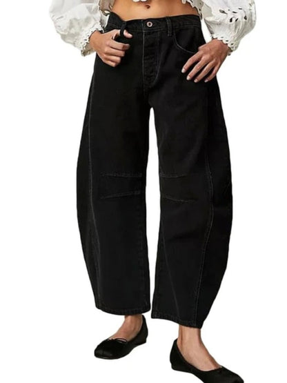 Oversized black baggy jeans - Wapas