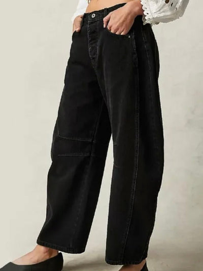 Oversized black baggy jeans - Wapas