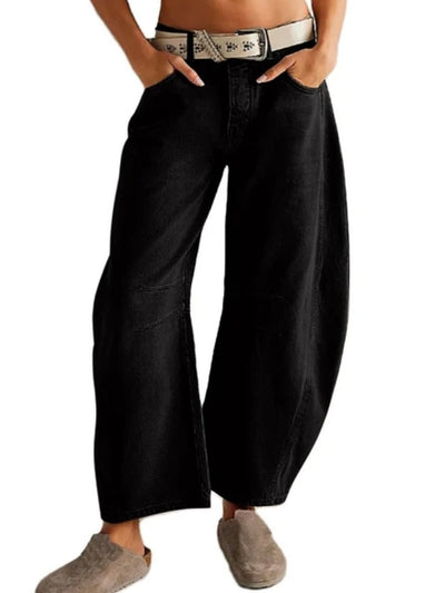 Oversized black baggy jeans - Wapas