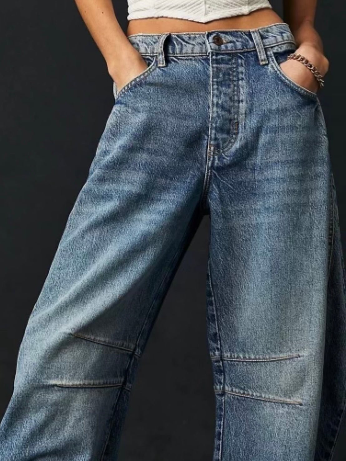 Oversized blue baggy jeans - Wapas