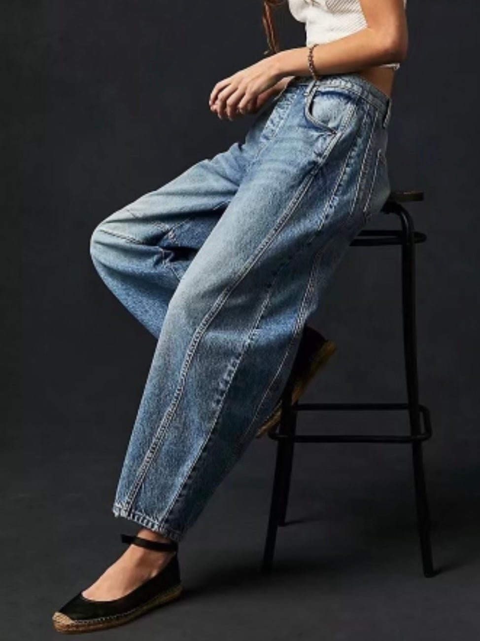 Oversized blue baggy jeans - Wapas