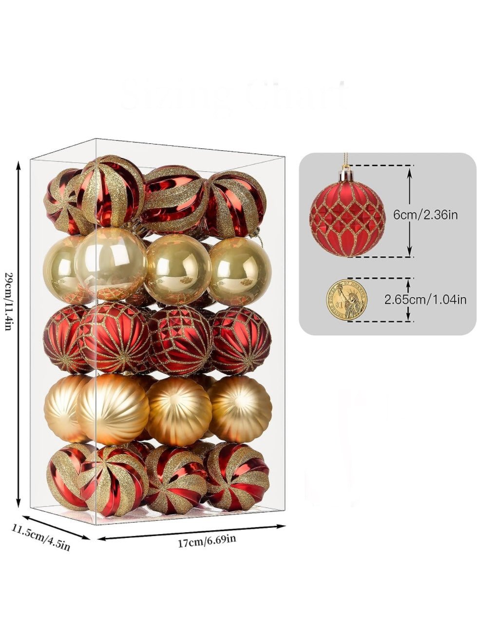 Pack 30 Christmas ball ornaments - Wapas