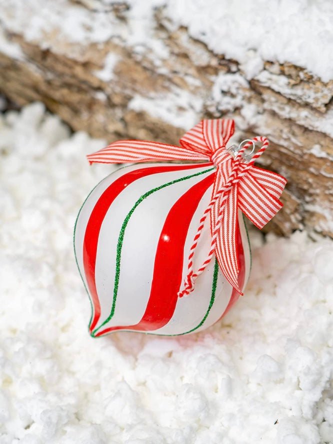 Pack of 12 Christmas candy balls ornaments - Wapas