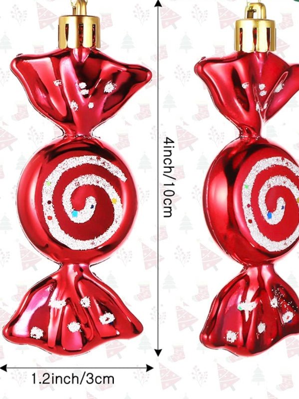 Pack of 6 Christmas candy ornaments - Wapas