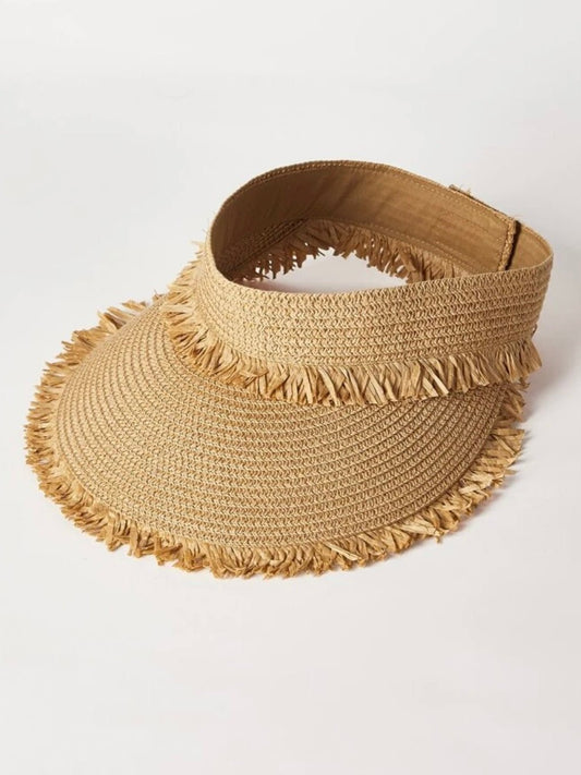 Paper beach straw sun hat visors - Wapas