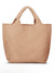 Peach faux leather boho handbag - Wapas