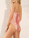 Pink and beige reversible one piece swimsuit - Wapas