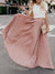 Pink pleaded wide maxi skirt - Wapas