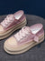 Pink sport platform lace up sneakers - Wapas