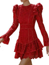 Red lace mini dress - Wapas