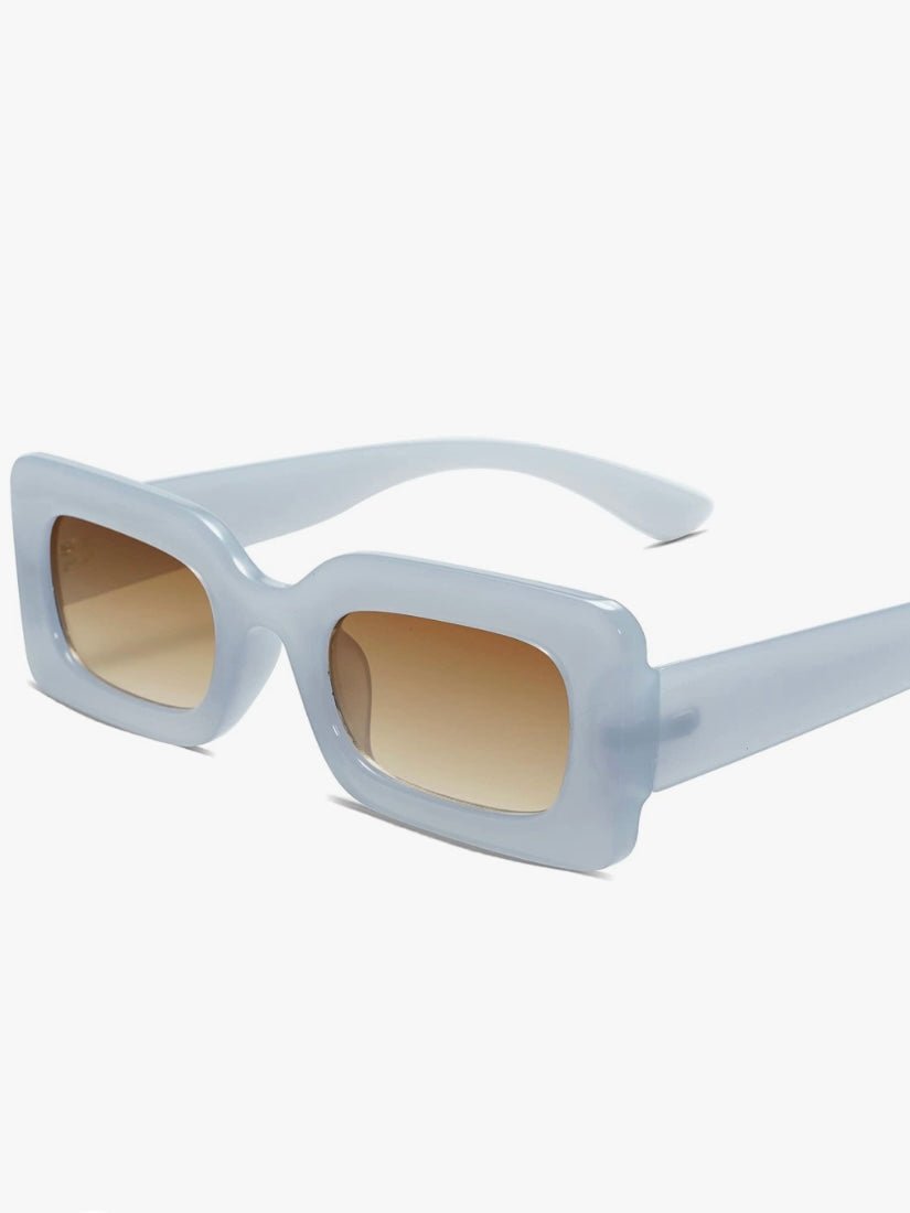 Retro light blue square sunglasses - Wapas