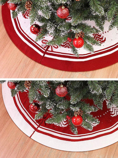 Reversible Christmas tree skirt - Wapas