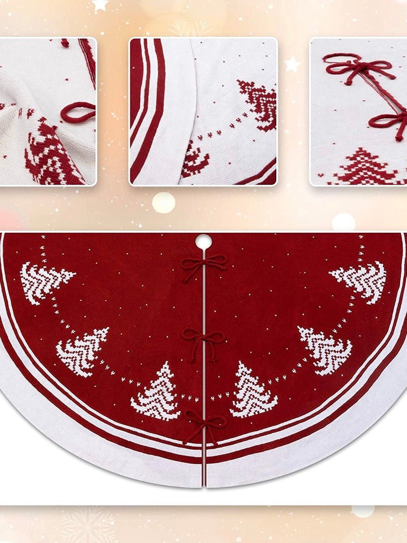 Reversible Christmas tree skirt - Wapas