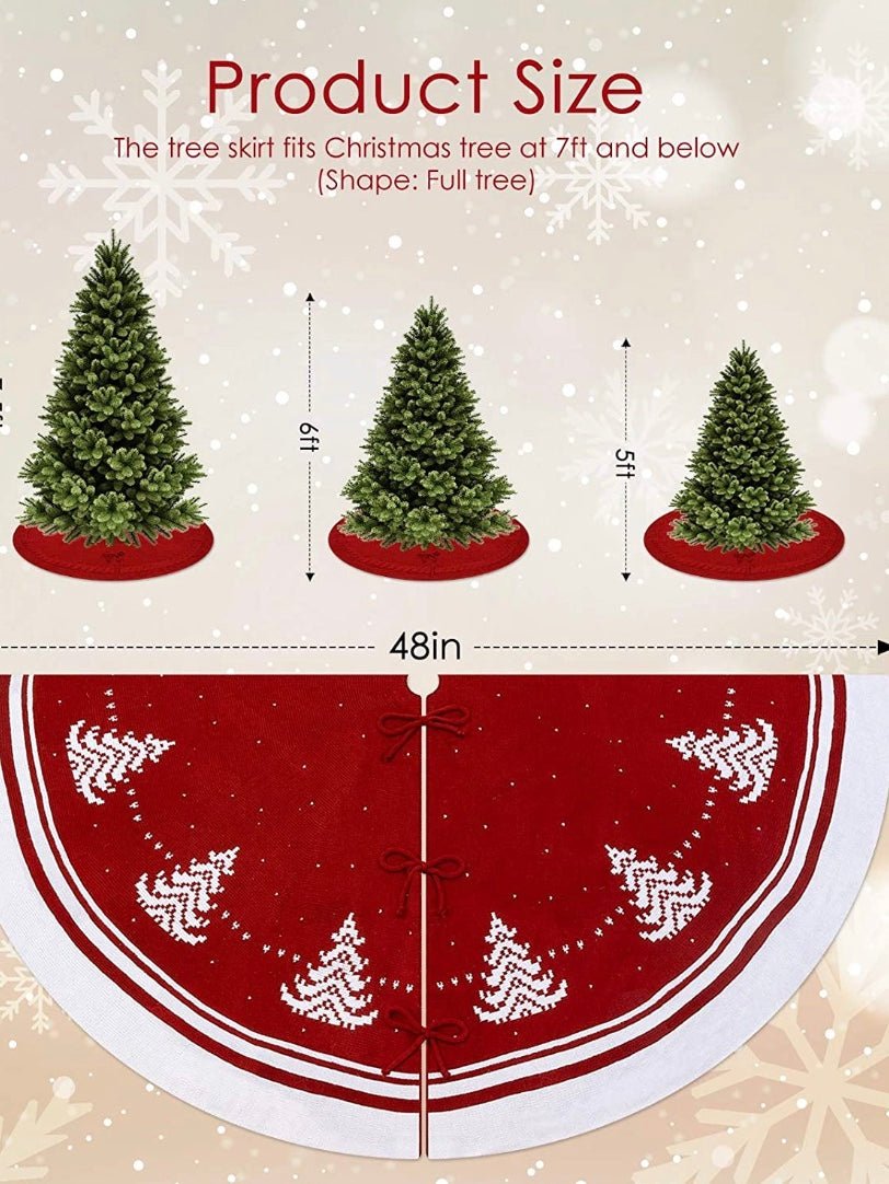 Reversible Christmas tree skirt - Wapas