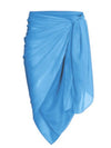 Royal blue solid color ruffles top / bottom bikini - Wapas