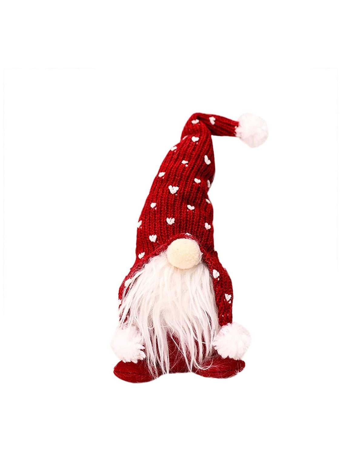 Santa gnome plush hearts hat - Wapas