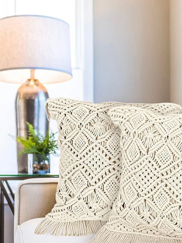 Set of 2 macrame pillows - Wapas