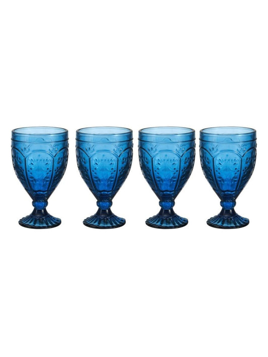 Set of 4 blue glassware - Wapas