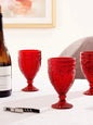 Set of 4 red glassware - Wapas