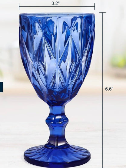 Set of 6 blue glassware - Wapas