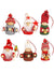 Set of 6 Christmas dolls ornaments - Wapas