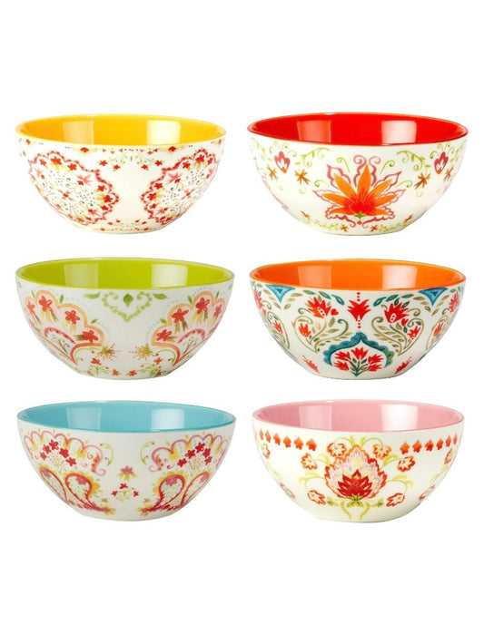 Set of 6 multicolored ceramic bowls - Wapas