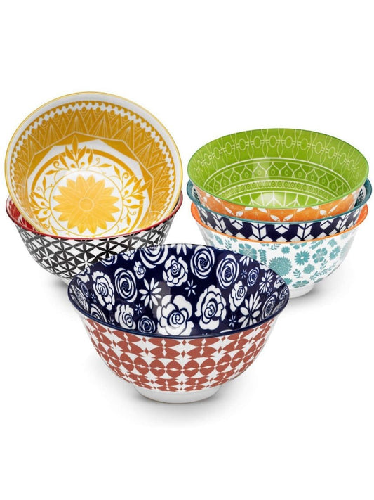 Set of 6 multicolored ceramic bowls - Wapas