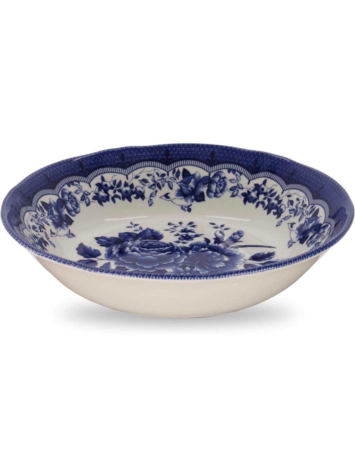 White and blue royal floral pattern dinnerware set - Wapas