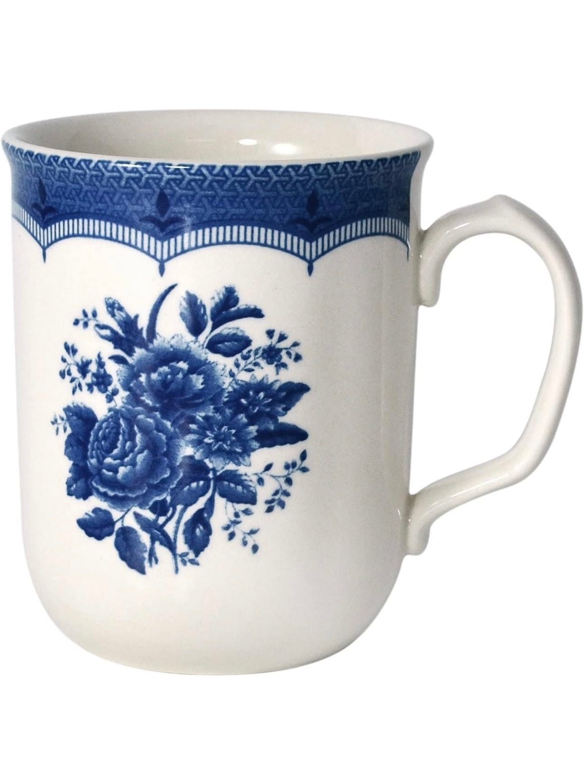 White and blue royal floral pattern dinnerware set - Wapas