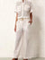 White cutout lace set of 2 shirt and pants - Wapas
