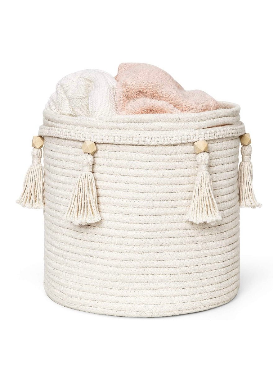 White macrame basket - Wapas