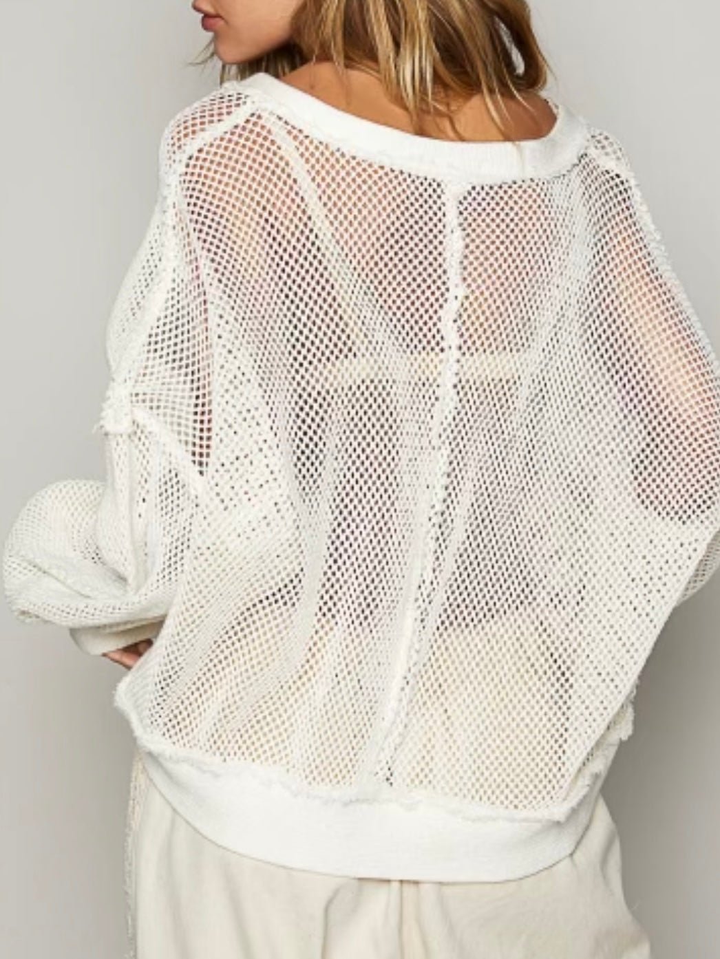 White net sweater top - Wapas