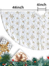 White snow Christmas tree skirt - Wapas