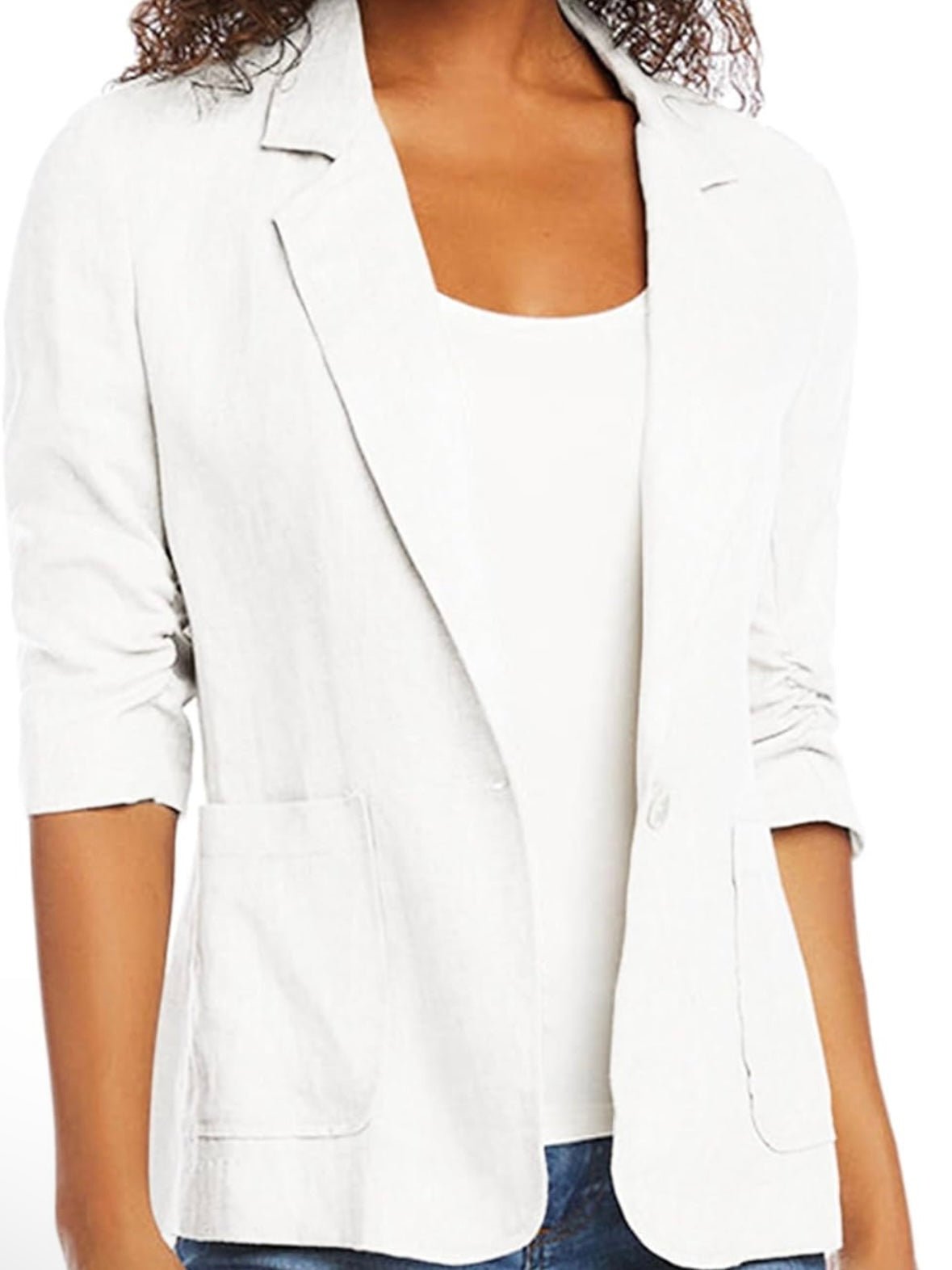 White summer light blazer - Wapas