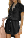 Cowgirl black denim short dress