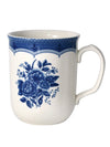 White and blue flowers pattern royal dinnerware