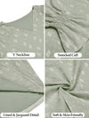 Light green bishops sleeves blouse